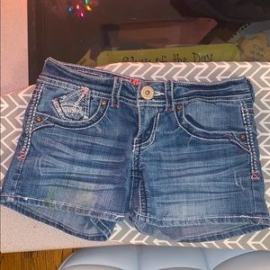 BLUE JEAN SHORTS HYDRAULIC